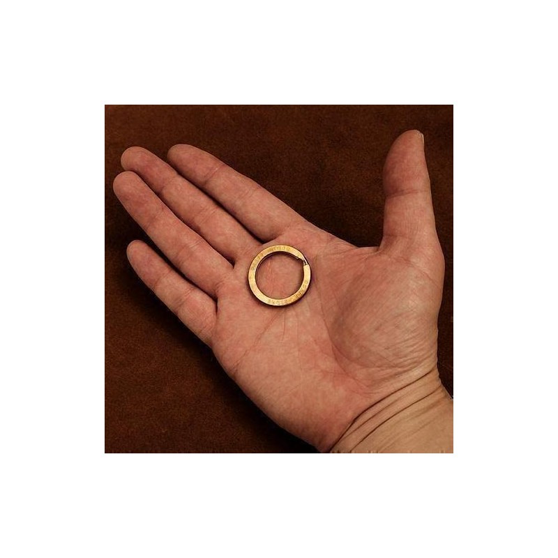 BRASS STORE Original Brass Double Ring (Diameter 1.1 inches (28