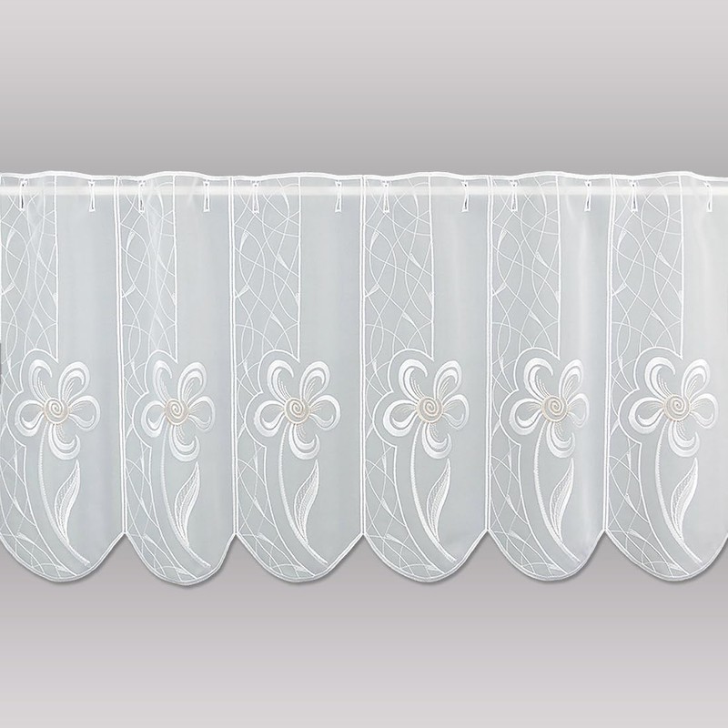 Modern Flower Dreams - Window Curtain Flower Fine Flower Embroidery