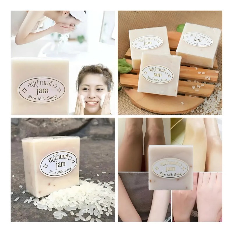 Jabn Facial y Corporal Bioaqua Leche de Arroz Antimanchas e