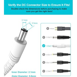 Basesailor 12V DC Extension Cable 10ft 2 Pack,5V 9V 24V 2.1mm x 5.5mm 5521 Power Supply Adapter Long Flat Extender Cord,Female to Male Wire for Outdoor CCTV Security Camera,IP Network Camera,DVRs