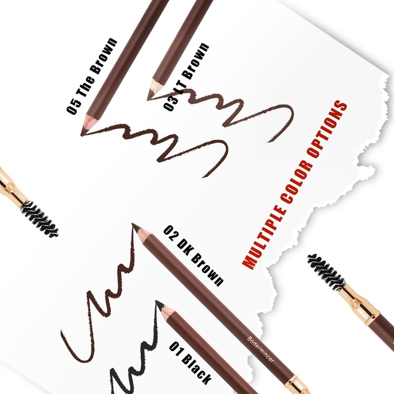 Bodermincer Eyebrow Pencil Longlasting Waterproof Durable Automaric Liner Eyebrow 5