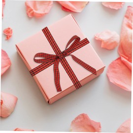 TEHAUX 2rolls Checkered Ribbon Wide Decorative Packing Bands for Xmas Crafts Party Decoration Wrapping and Handmade Art Projects