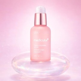 medicube- El suero de triple colágeno de Medicube es un suero potente que ayuda a aumentar la elasticidad de la piel y a nutrir la piel opaca con un b