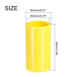 sourcing map 10Pcs PVC Pipe PVC Conduit Coupler Straight Fittings Efficacy 20 mm Terminating Coupler Connectors for Home Hose Electrical Conduit Yellow