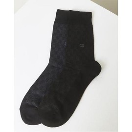 Daks (신세계강남점)DBSS5E521BK 25SS답례품 추천남성장목2족 면혼방 닥스 블랙 체크 장목 2족세트 DBSS5E521BK 25SS Men's Long Socks Gift Set - DaKS Black Check, 2 Pairs