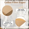 200 PCS Coffee Filter Papers, Natural Brown Disposable Coffee Filter