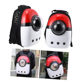 Kisangel Mochila para Perros Y Gatos De Exterior Ligera Roja con 9 Agujeros De PVC para Llevar En El Hombro O En El Bolso Ideal para Viajes Seguros   
