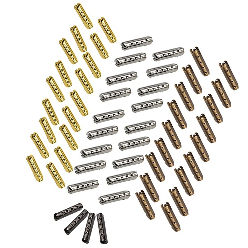 Gotetiso Shoelaces 200 Pieces Metal Replacement Tips for Shoelaces Lace
