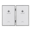 Lawrence Frames Hinged Double Simply Metal Picture Frame, 4 by