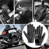 MGGMOKAY Men's Leather Car Gloves Touchscreen Leather Gloves Unlined, Black-Blue