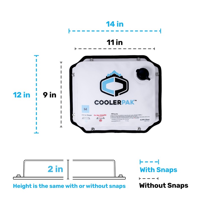 CoolerPak 7lb Refillable Reusable Ice Pack – Stays Cold for