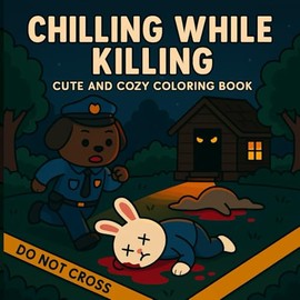 Chilling While Killing: Cute and Cozy Adult Coloring Book