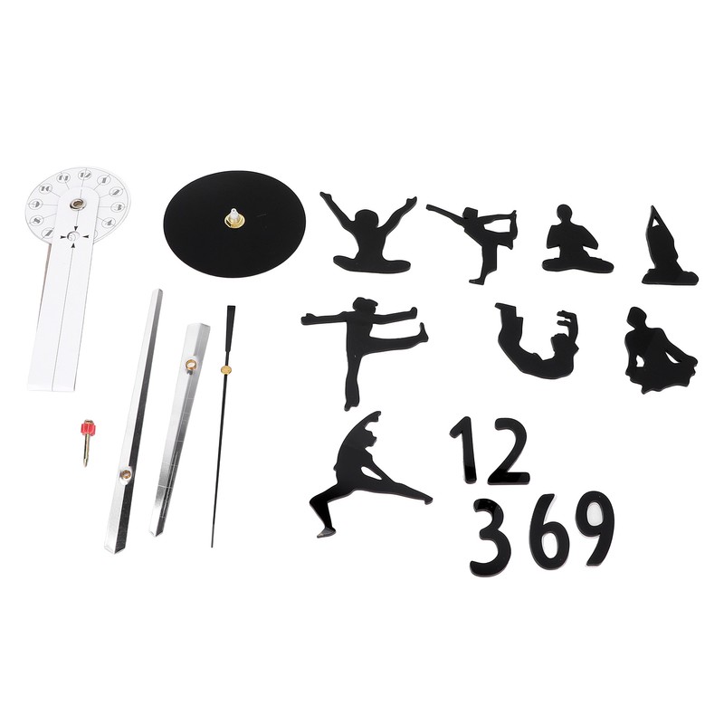 DIY Wall Clock Silent Stylish Decorative Frameless Hanging Clock for