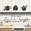 Rotumaty Kitchen Quote Wall Stickers Bless This Kitchen Wall Decals