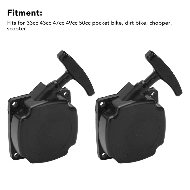 2pcs Recoil Starter with Claw Pole Cog for Dirt Bike