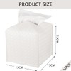 PU Leather Tissue Box Cover – Square Tissue Holder with