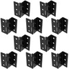 JEUIHAU 10 PCS 3 Inch Three Fold Box Hinge, Heavy