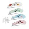 Box Cutters, Lightweight 4- Piece Folding Utility Knives Set, Razor