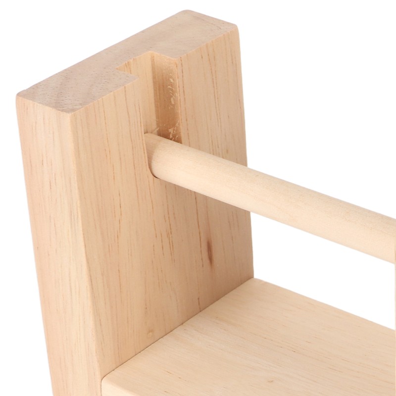 Wooden Yarn Holder 5.1in Long Sturdy Smoothing Rotatable Easy Assembly