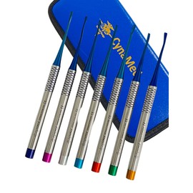 ArTlAb-Premium Dental Elevators Etracting Extraction Osteotome Periotome Luxating Elevator Apical Spade Cryer Proximator Elevator Oral Implant, Root Extraction (Proximator PDL Set of 7)