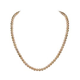 Pink Freshwater Cultured Pearl Necklaces 18 Inch for Women AA Quality 7mm Pink Necklace Sterling Silver Clasp - Orien Jewelry