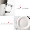 600ml Milk Jug Frothing Pitcher Stainless Steel Coffee Frothing Jug,with