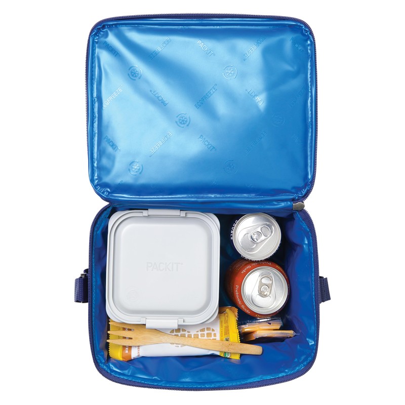 PackIt® Freezable Essential Cooler, True Blue, Built with EcoFreeze® Technology,