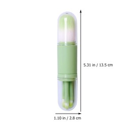 Beavorty 1set Multifunctional Double Ended Makeup Brush Set Portable Dual Ended Blush Brush for Foundation Application Daily Makeup Use for Professionals Enthusiasts