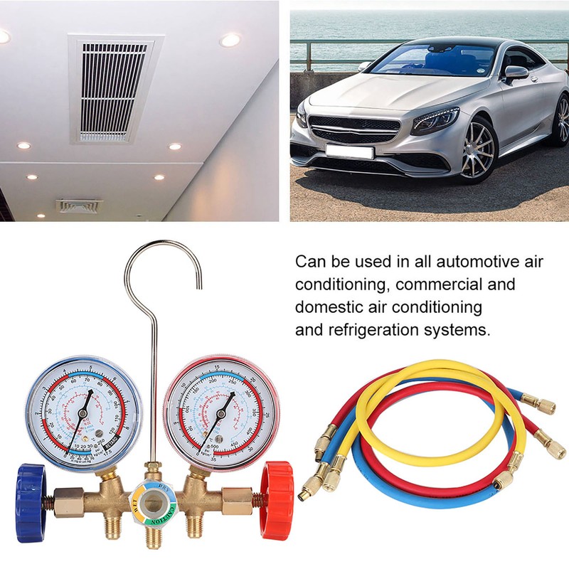 Refrigerant Air Conditioning Tools AC Diagnostic Manifold Gauge Set W/