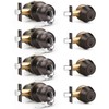 Brotima 4 Pack Entry Door Locksets with Single Cylinder Deadbolt,