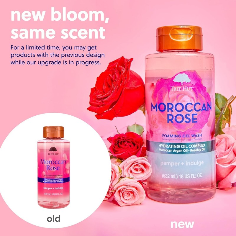 Tree Hut Moroccan Rose Foaming Gel Wash
