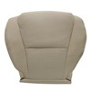 FZJDSD Tan Driver Side Bottom Perforated Leather Replacement Seat Covers