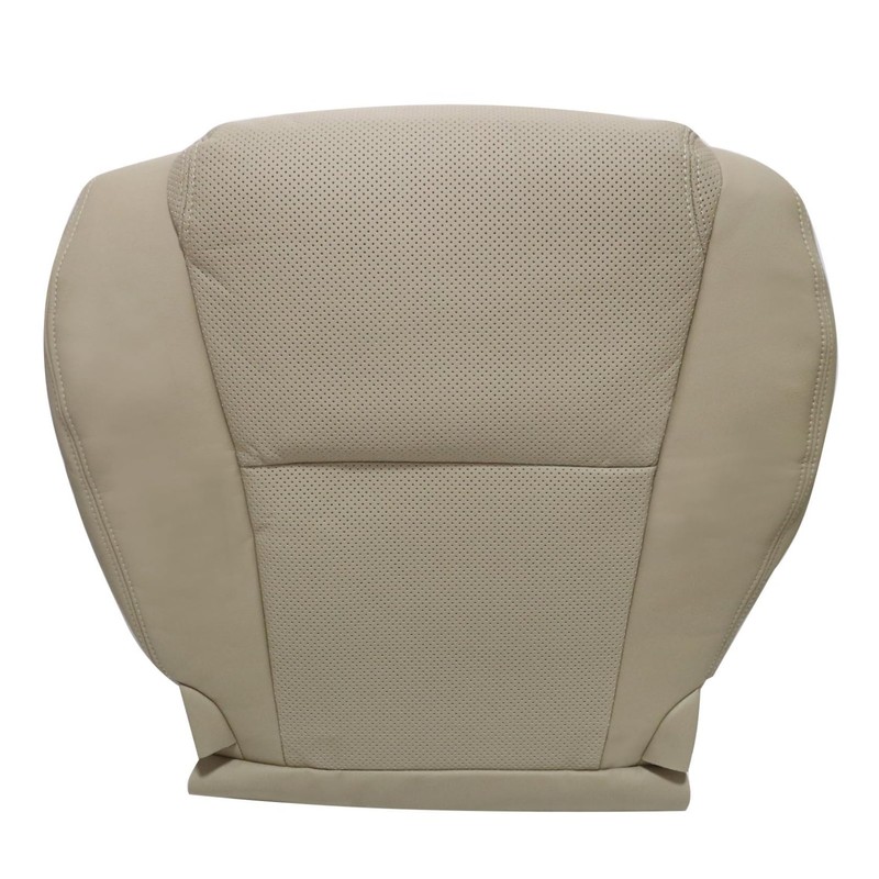 FZJDSD Tan Driver Side Bottom Perforated Leather Replacement Seat Covers