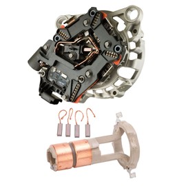 Aramox Juego de Escobillas de Alternador Valeo, Juego de Escobillas de Anillo Deslizante de Alternador, Kit de Reparación de Generador 230090 de Repuesto