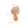 NUOBESTY Miniature Axe Statue Wooden Axe Carving Axe Prop Figurine