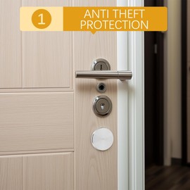 Cubierta de Cerrojo de Acero Inoxidable 50 Mm Plateado para Puerta de Seguridad, Tapa Decorativa para Orificio de Cerradura, Placa de Pomo para Puertas Interiores y Exteriores,