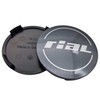 4 x Rial Hub Caps 64 mm Graphite (N32) Logo