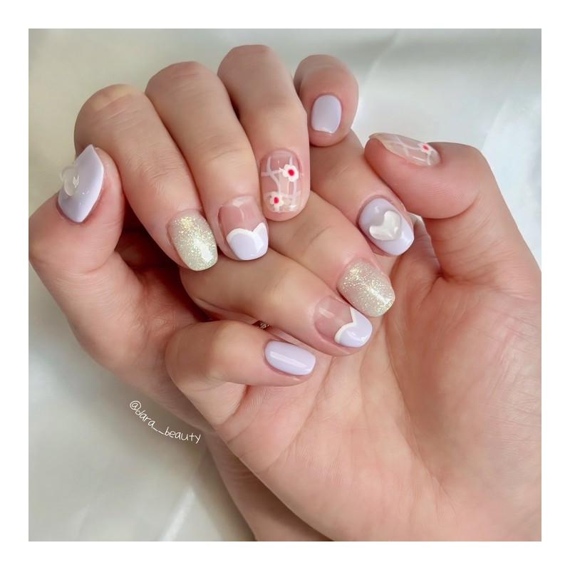 Dara Beauty March 2025 Art of the MonthHeart Nail❣ -