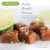 Southern Caramel Lime Salted Caramels, Soft Buttery Gourmet Caramel Candy