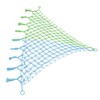 Triangular Toy Hammock Plush Toys Cotton Rope Woven Net Pocket