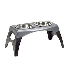 Bergan Elevated Double Bowl Feeder