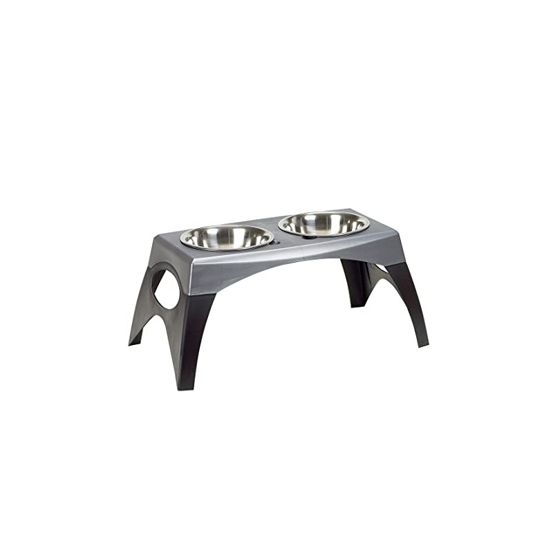 Bergan Elevated Double Bowl Feeder