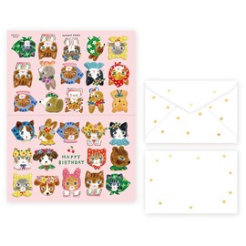 Expression Sha Greeting Card Birthday Card Aiko Fukawa nikoniko! 27-063