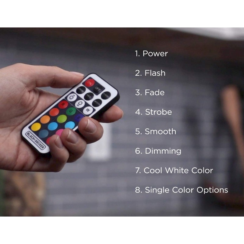 PureOptics LED 5-Pack Color Changing LED Puck Light Kit with