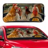 Funny Rooster Chicken Windshield Sunshade for Car SUV Truck Foldable