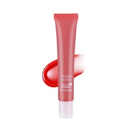 VRAIKO 2-in-1 Silky Lip Butter Balm & Lip Gloss, Hydration with Shea & Olive Oil Blend, Non-Sticky Moisture for Chapped Lips, Natural Ingredients (Poppy)