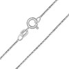 CLEVER SCHMUCK Cross Necklace in Heart Silver 19 mm &