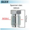 AERZETIX - C74379 - Set of 2 Outer Caps M10x1