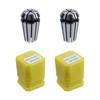 Rannb ER16 Spring Collet Set, 3/32" Collet Chuck for CNC