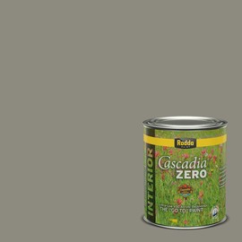 Rodda Paint CASCADIA ZERO Interior Flat Paint & Primer in One, Quart, Stormy Weather